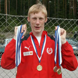 Olle Willsund tog medalj i alla fem grenar han ställde upp i