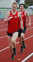 Markus drar Sebastian på 1500m